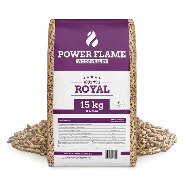 Pellet drzewny Power Flame 65 worków po 15 kg